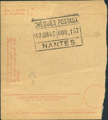 mandat carte pour CCP1940 verso